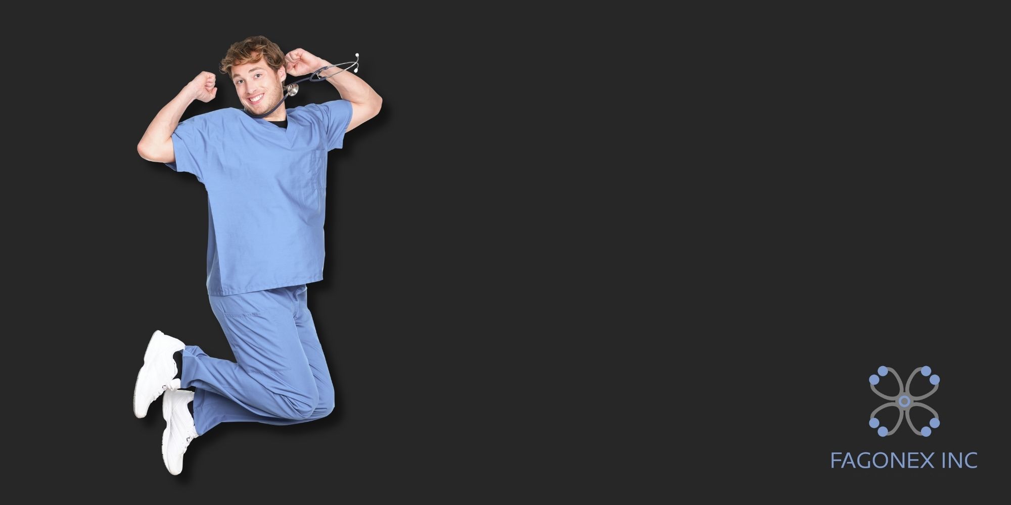 Happy doctor using the Sono Mobile™ app to review real-time ultrasound images.